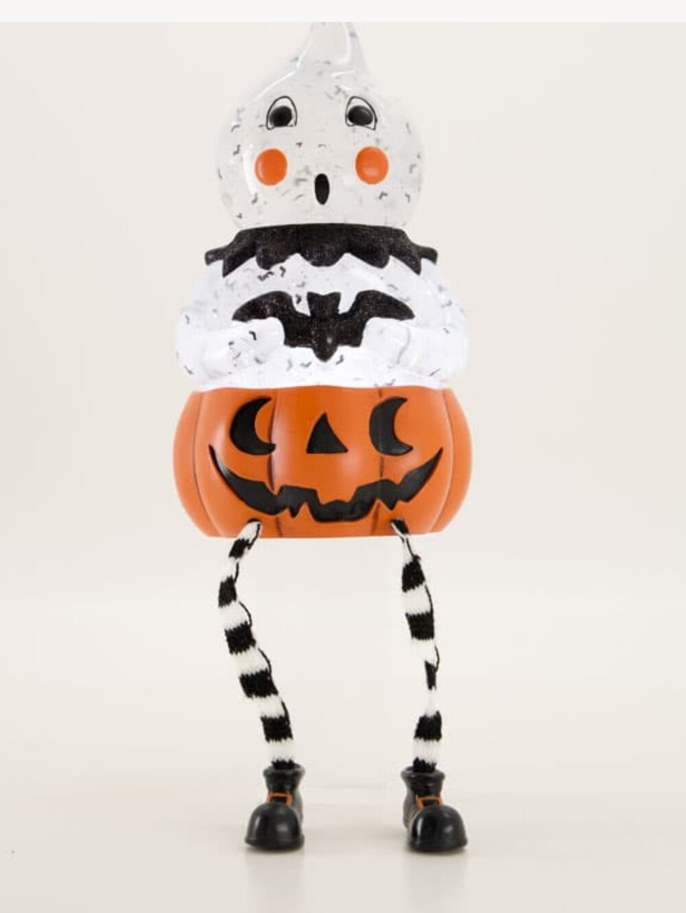 Ghost Sitter Glitter Light Up Globe Halloween Decor